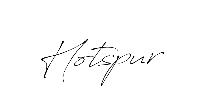 Make a beautiful signature design for name Hotspur. With this signature (Antro_Vectra) style, you can create a handwritten signature for free. Hotspur signature style 6 images and pictures png