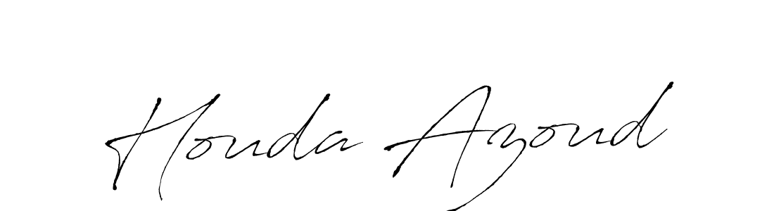 Create a beautiful signature design for name Houda Azoud. With this signature (Antro_Vectra) fonts, you can make a handwritten signature for free. Houda Azoud signature style 6 images and pictures png