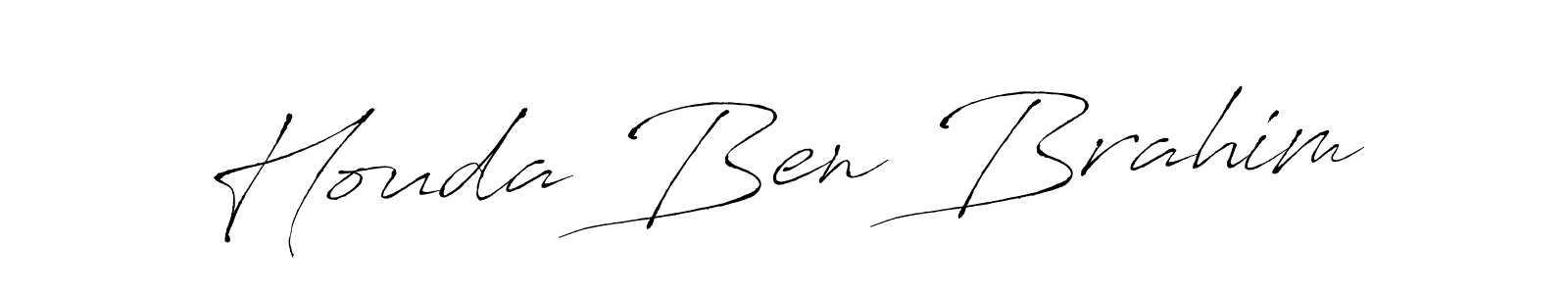 How to make Houda Ben Brahim signature? Antro_Vectra is a professional autograph style. Create handwritten signature for Houda Ben Brahim name. Houda Ben Brahim signature style 6 images and pictures png