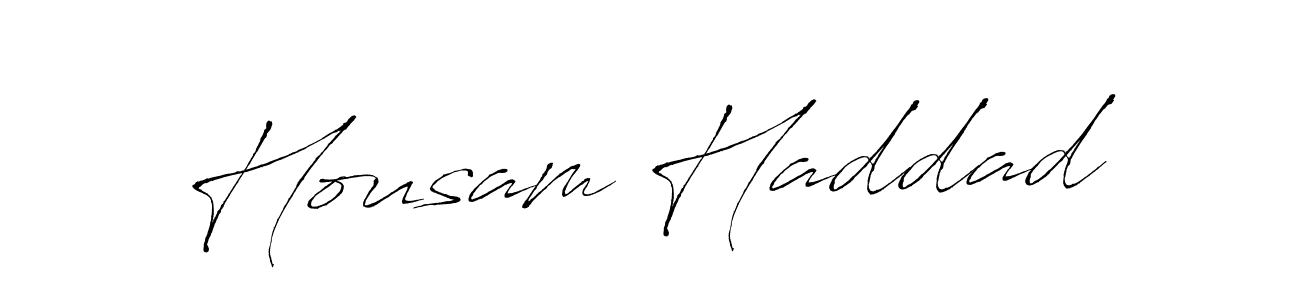 It looks lik you need a new signature style for name Housam Haddad. Design unique handwritten (Antro_Vectra) signature with our free signature maker in just a few clicks. Housam Haddad signature style 6 images and pictures png