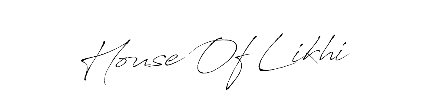 The best way (Antro_Vectra) to make a short signature is to pick only two or three words in your name. The name House Of Likhi include a total of six letters. For converting this name. House Of Likhi signature style 6 images and pictures png