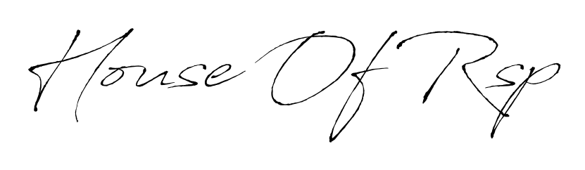 Explore multiple handwriting variations for House Of Rsp including this stunning Antro_Vectra design. Free to use across all platforms. House Of Rsp signature style 6 images and pictures png