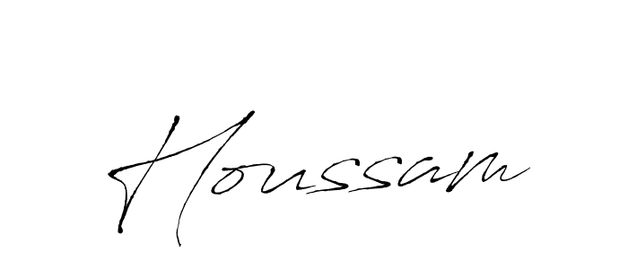 Houssam stylish signature style. Best Handwritten Sign (Antro_Vectra) for my name. Handwritten Signature Collection Ideas for my name Houssam. Houssam signature style 6 images and pictures png