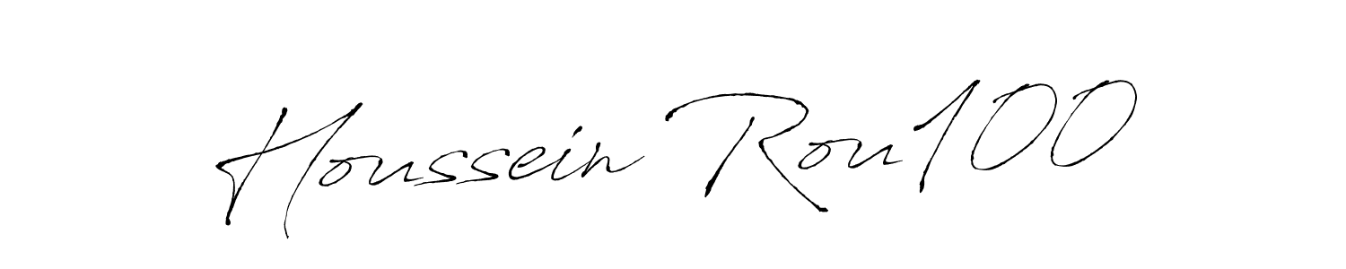 This is the best signature style for the Houssein Rou100 name. Also you like these signature font (Antro_Vectra). Mix name signature. Houssein Rou100 signature style 6 images and pictures png
