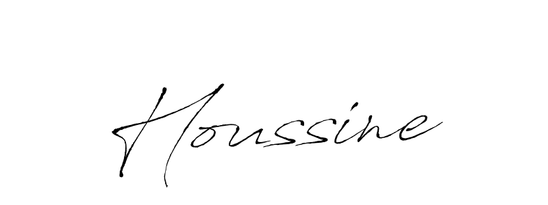 Design your own signature with our free online signature maker. With this signature software, you can create a handwritten (Antro_Vectra) signature for name Houssine. Houssine signature style 6 images and pictures png