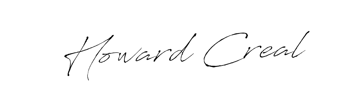 It looks lik you need a new signature style for name Howard Creal. Design unique handwritten (Antro_Vectra) signature with our free signature maker in just a few clicks. Howard Creal signature style 6 images and pictures png