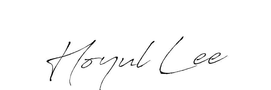 Make a beautiful signature design for name Hoyul Lee. Use this online signature maker to create a handwritten signature for free. Hoyul Lee signature style 6 images and pictures png