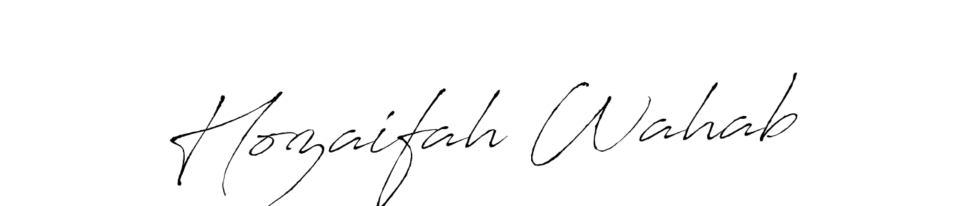 How to Draw Hozaifah Wahab signature style? Antro_Vectra is a latest design signature styles for name Hozaifah Wahab. Hozaifah Wahab signature style 6 images and pictures png