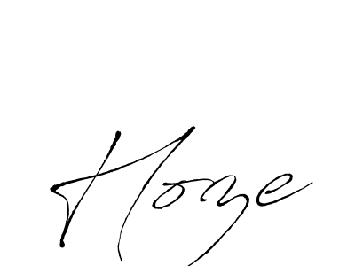 Hoze stylish signature style. Best Handwritten Sign (Antro_Vectra) for my name. Handwritten Signature Collection Ideas for my name Hoze. Hoze signature style 6 images and pictures png