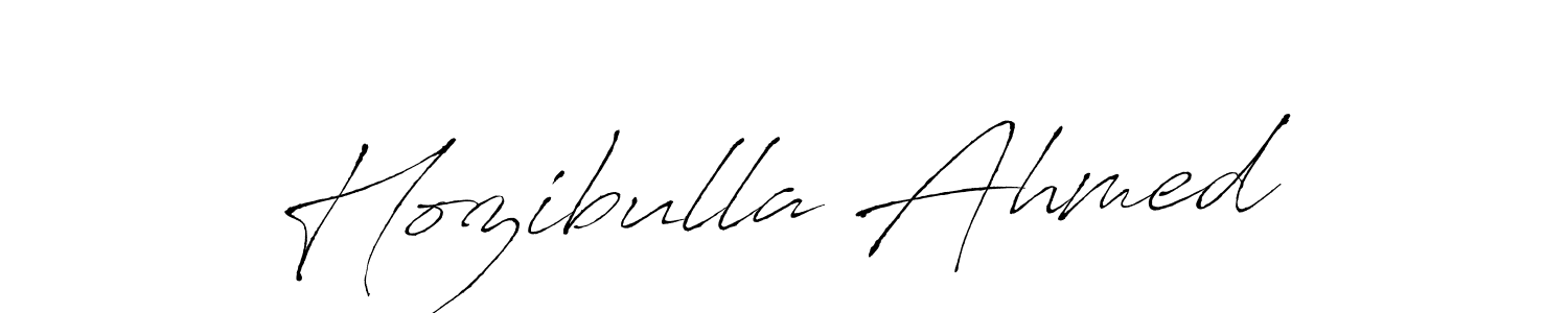 Antro_Vectra is a professional signature style that is perfect for those who want to add a touch of class to their signature. It is also a great choice for those who want to make their signature more unique. Get Hozibulla Ahmed name to fancy signature for free. Hozibulla Ahmed signature style 6 images and pictures png