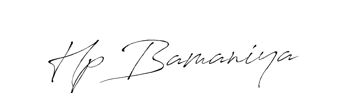The best way (Antro_Vectra) to make a short signature is to pick only two or three words in your name. The name Hp Bamaniya include a total of six letters. For converting this name. Hp Bamaniya signature style 6 images and pictures png