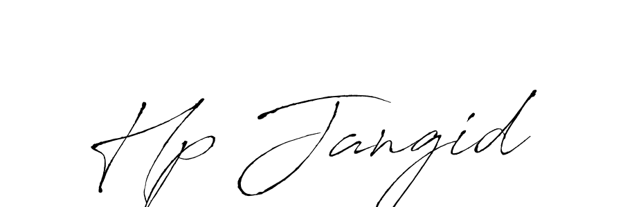 Use a signature maker to create a handwritten signature online. With this signature software, you can design (Antro_Vectra) your own signature for name Hp Jangid. Hp Jangid signature style 6 images and pictures png