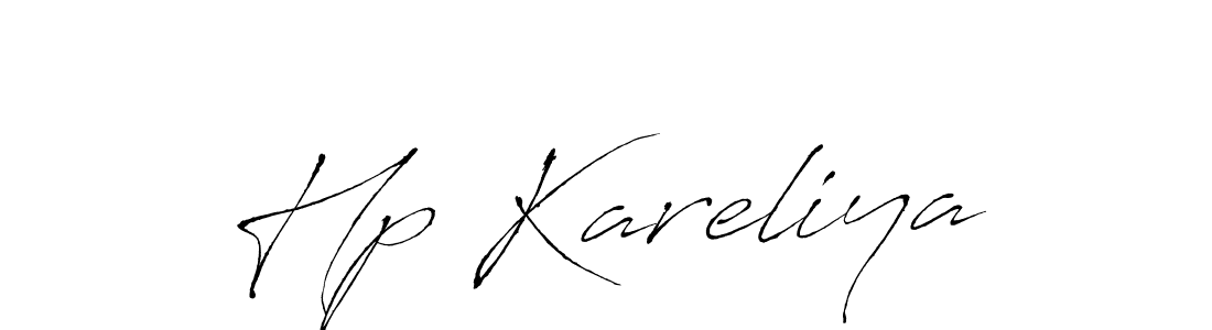 Create a beautiful signature design for name Hp Kareliya. With this signature (Antro_Vectra) fonts, you can make a handwritten signature for free. Hp Kareliya signature style 6 images and pictures png