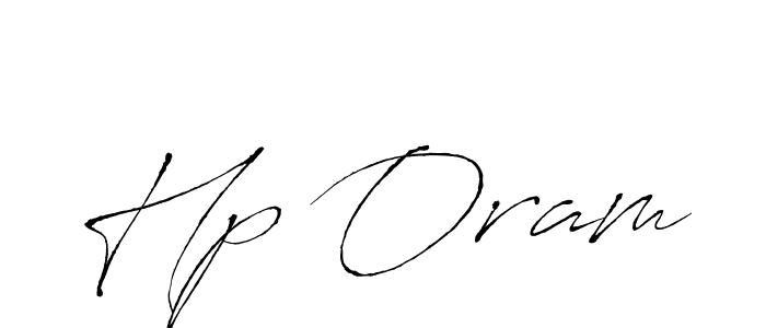 You should practise on your own different ways (Antro_Vectra) to write your name (Hp Oram) in signature. don't let someone else do it for you. Hp Oram signature style 6 images and pictures png