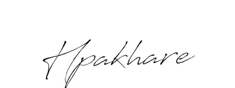 Use a signature maker to create a handwritten signature online. With this signature software, you can design (Antro_Vectra) your own signature for name Hpakhare. Hpakhare signature style 6 images and pictures png