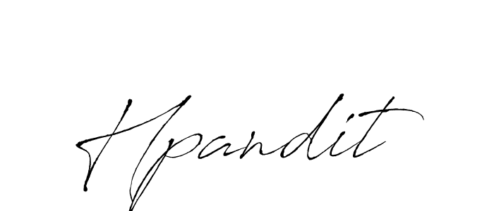 How to make Hpandit signature? Antro_Vectra is a professional autograph style. Create handwritten signature for Hpandit name. Hpandit signature style 6 images and pictures png