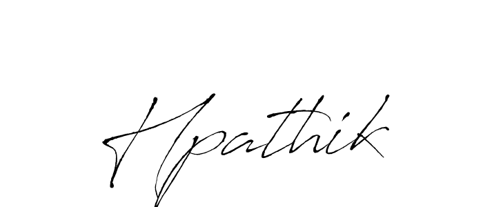 Make a beautiful signature design for name Hpathik. With this signature (Antro_Vectra) style, you can create a handwritten signature for free. Hpathik signature style 6 images and pictures png