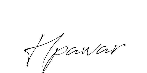 Use a signature maker to create a handwritten signature online. With this signature software, you can design (Antro_Vectra) your own signature for name Hpawar. Hpawar signature style 6 images and pictures png