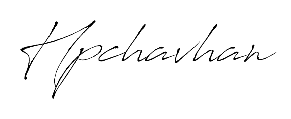How to make Hpchavhan signature? Antro_Vectra is a professional autograph style. Create handwritten signature for Hpchavhan name. Hpchavhan signature style 6 images and pictures png