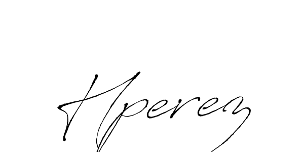 Make a beautiful signature design for name Hperez. With this signature (Antro_Vectra) style, you can create a handwritten signature for free. Hperez signature style 6 images and pictures png