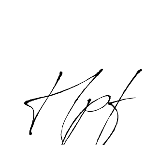 Make a beautiful signature design for name Hpf. With this signature (Antro_Vectra) style, you can create a handwritten signature for free. Hpf signature style 6 images and pictures png