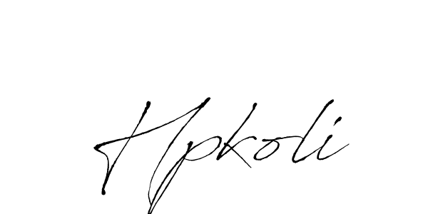 Also You can easily find your signature by using the search form. We will create Hpkoli name handwritten signature images for you free of cost using Antro_Vectra sign style. Hpkoli signature style 6 images and pictures png