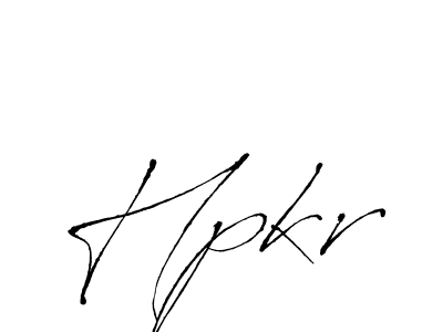 You should practise on your own different ways (Antro_Vectra) to write your name (Hpkr) in signature. don't let someone else do it for you. Hpkr signature style 6 images and pictures png