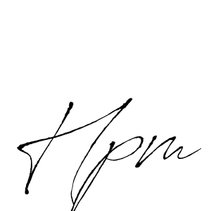 How to make Hpm name signature. Use Antro_Vectra style for creating short signs online. This is the latest handwritten sign. Hpm signature style 6 images and pictures png