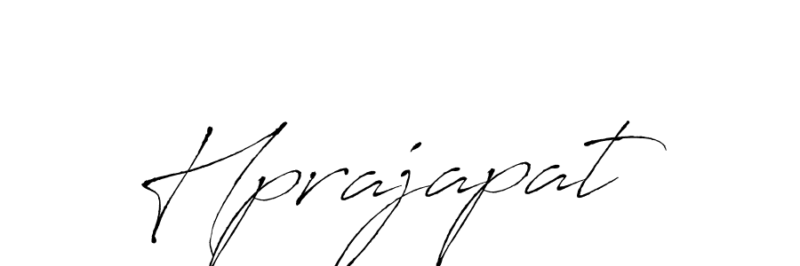 Create a beautiful signature design for name Hprajapat. With this signature (Antro_Vectra) fonts, you can make a handwritten signature for free. Hprajapat signature style 6 images and pictures png