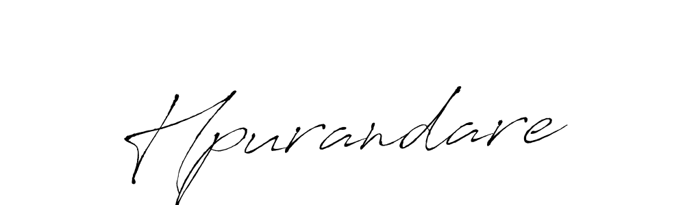 Create a beautiful signature design for name Hpurandare. With this signature (Antro_Vectra) fonts, you can make a handwritten signature for free. Hpurandare signature style 6 images and pictures png