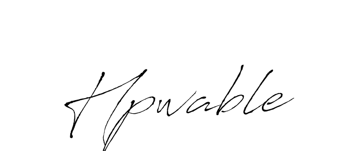 How to make Hpwable signature? Antro_Vectra is a professional autograph style. Create handwritten signature for Hpwable name. Hpwable signature style 6 images and pictures png