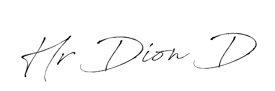 Make a beautiful signature design for name Hr Dion D. With this signature (Antro_Vectra) style, you can create a handwritten signature for free. Hr Dion D signature style 6 images and pictures png