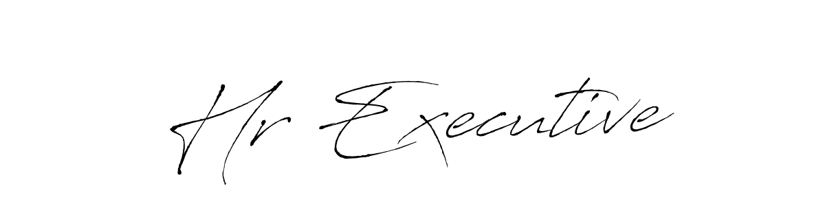 Create a beautiful signature design for name Hr Executive. With this signature (Antro_Vectra) fonts, you can make a handwritten signature for free. Hr Executive signature style 6 images and pictures png