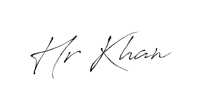 Antro_Vectra is a professional signature style that is perfect for those who want to add a touch of class to their signature. It is also a great choice for those who want to make their signature more unique. Get Hr Khan name to fancy signature for free. Hr Khan signature style 6 images and pictures png