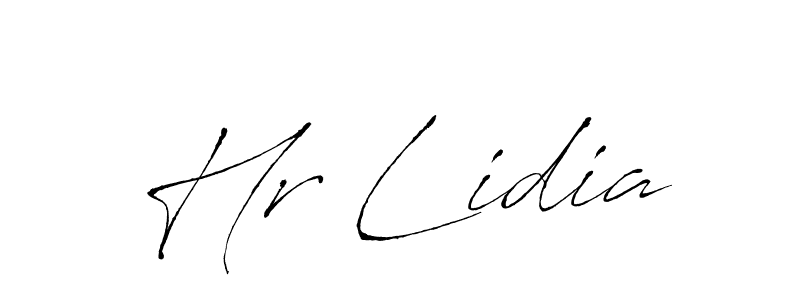 Use a signature maker to create a handwritten signature online. With this signature software, you can design (Antro_Vectra) your own signature for name Hr Lidia. Hr Lidia signature style 6 images and pictures png