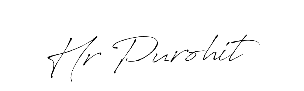 Antro_Vectra is a professional signature style that is perfect for those who want to add a touch of class to their signature. It is also a great choice for those who want to make their signature more unique. Get Hr Purohit name to fancy signature for free. Hr Purohit signature style 6 images and pictures png