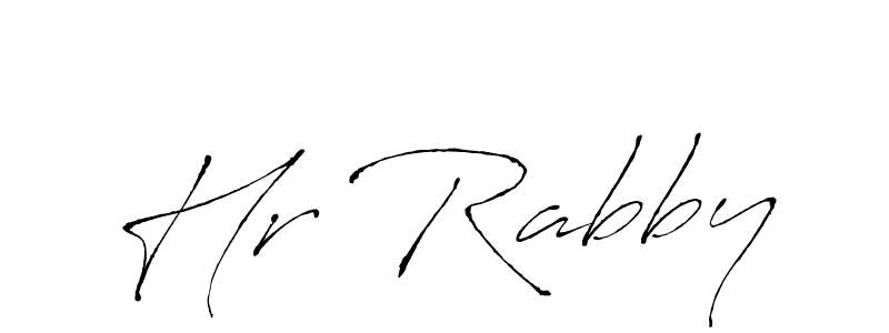 Design your own signature with our free online signature maker. With this signature software, you can create a handwritten (Antro_Vectra) signature for name Hr Rabby. Hr Rabby signature style 6 images and pictures png