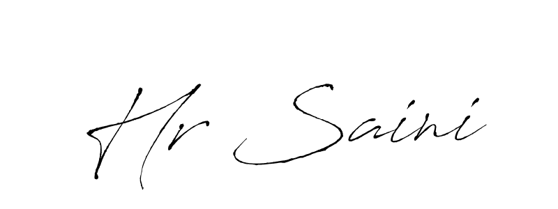 You should practise on your own different ways (Antro_Vectra) to write your name (Hr Saini) in signature. don't let someone else do it for you. Hr Saini signature style 6 images and pictures png