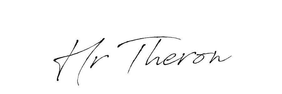 Hr Theron stylish signature style. Best Handwritten Sign (Antro_Vectra) for my name. Handwritten Signature Collection Ideas for my name Hr Theron. Hr Theron signature style 6 images and pictures png