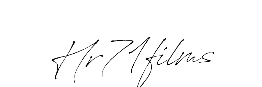 Also You can easily find your signature by using the search form. We will create Hr71films name handwritten signature images for you free of cost using Antro_Vectra sign style. Hr71films signature style 6 images and pictures png