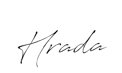 Use a signature maker to create a handwritten signature online. With this signature software, you can design (Antro_Vectra) your own signature for name Hrada. Hrada signature style 6 images and pictures png