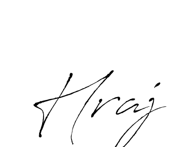 Hraj stylish signature style. Best Handwritten Sign (Antro_Vectra) for my name. Handwritten Signature Collection Ideas for my name Hraj. Hraj signature style 6 images and pictures png