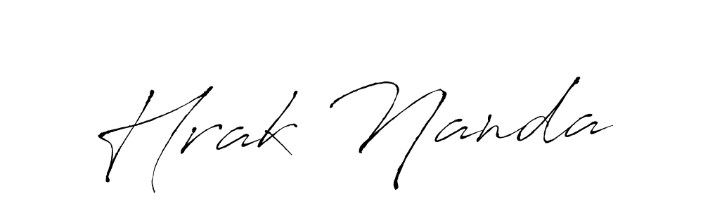 You should practise on your own different ways (Antro_Vectra) to write your name (Hrak Nanda) in signature. don't let someone else do it for you. Hrak Nanda signature style 6 images and pictures png
