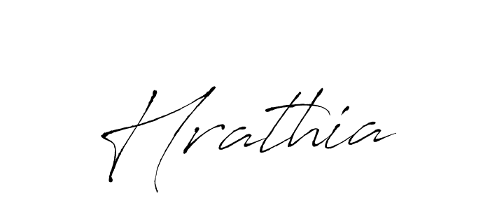 Create a beautiful signature design for name Hrathia. With this signature (Antro_Vectra) fonts, you can make a handwritten signature for free. Hrathia signature style 6 images and pictures png