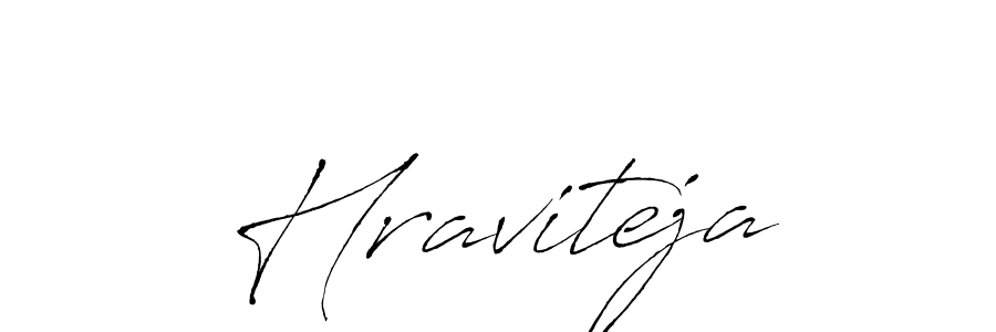 Make a beautiful signature design for name Hraviteja. With this signature (Antro_Vectra) style, you can create a handwritten signature for free. Hraviteja signature style 6 images and pictures png