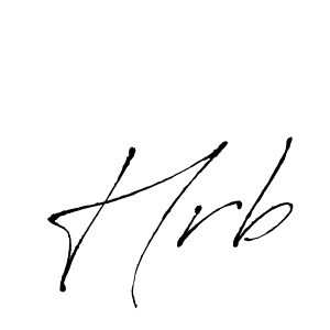 Design your own signature with our free online signature maker. With this signature software, you can create a handwritten (Antro_Vectra) signature for name Hrb. Hrb signature style 6 images and pictures png