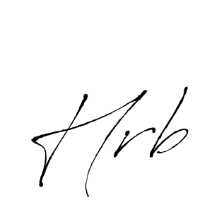 Design your own signature with our free online signature maker. With this signature software, you can create a handwritten (Antro_Vectra) signature for name Hrb. Hrb signature style 6 images and pictures png