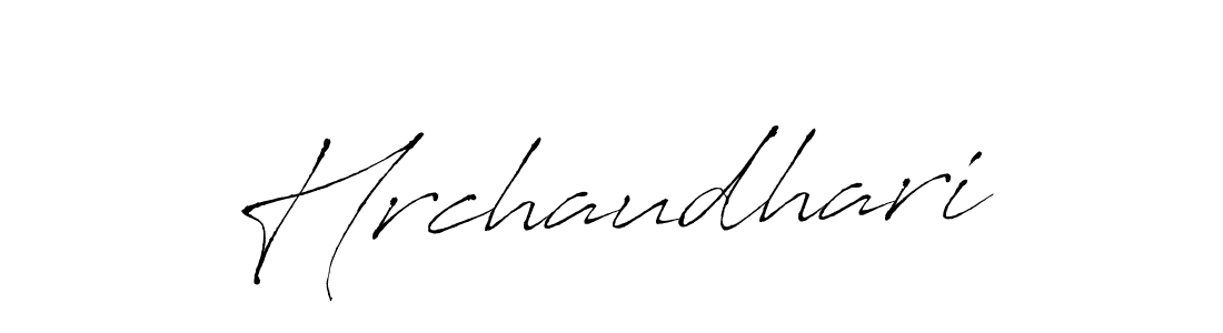 Design your own signature with our free online signature maker. With this signature software, you can create a handwritten (Antro_Vectra) signature for name Hrchaudhari. Hrchaudhari signature style 6 images and pictures png