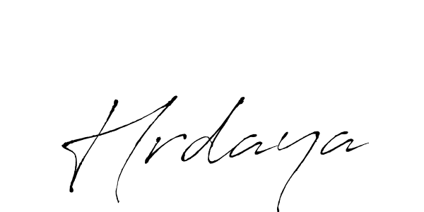 Design your own signature with our free online signature maker. With this signature software, you can create a handwritten (Antro_Vectra) signature for name Hrdaya. Hrdaya signature style 6 images and pictures png
