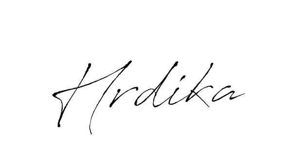 How to make Hrdika name signature. Use Antro_Vectra style for creating short signs online. This is the latest handwritten sign. Hrdika signature style 6 images and pictures png